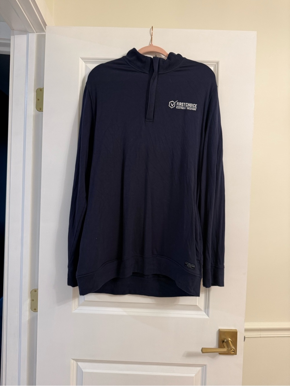 Travis Mathew Navy Pullover Hooded Long-Sleeve Shirt